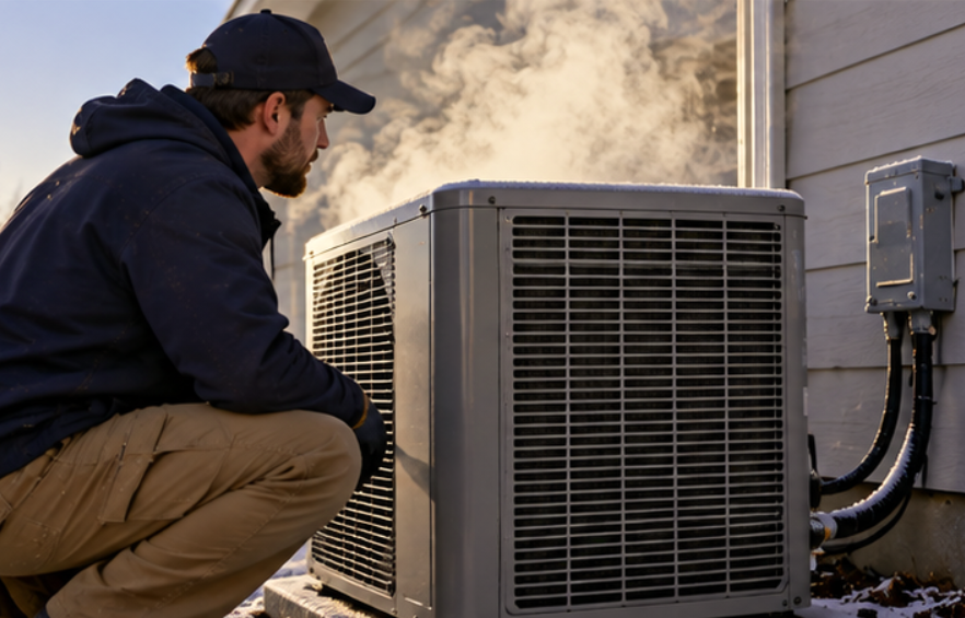 Is It Normal for My Heat Pump to Blow Steam on a Cold Forney Morning?